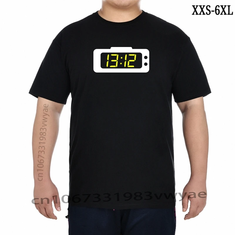 

Men 2023 New 1312 Men TShirt Alarm Black White Yellow Thirteen Twelve Funshirt Watch XXS-6XL