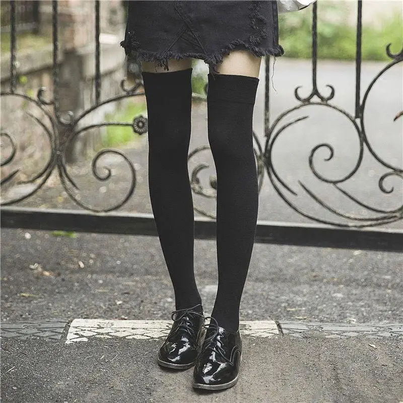

Чулки выше колен в японском стиле Лолита Бархатные эластичные длинные чулки пикантные женские высокие носки для девочек 2022
