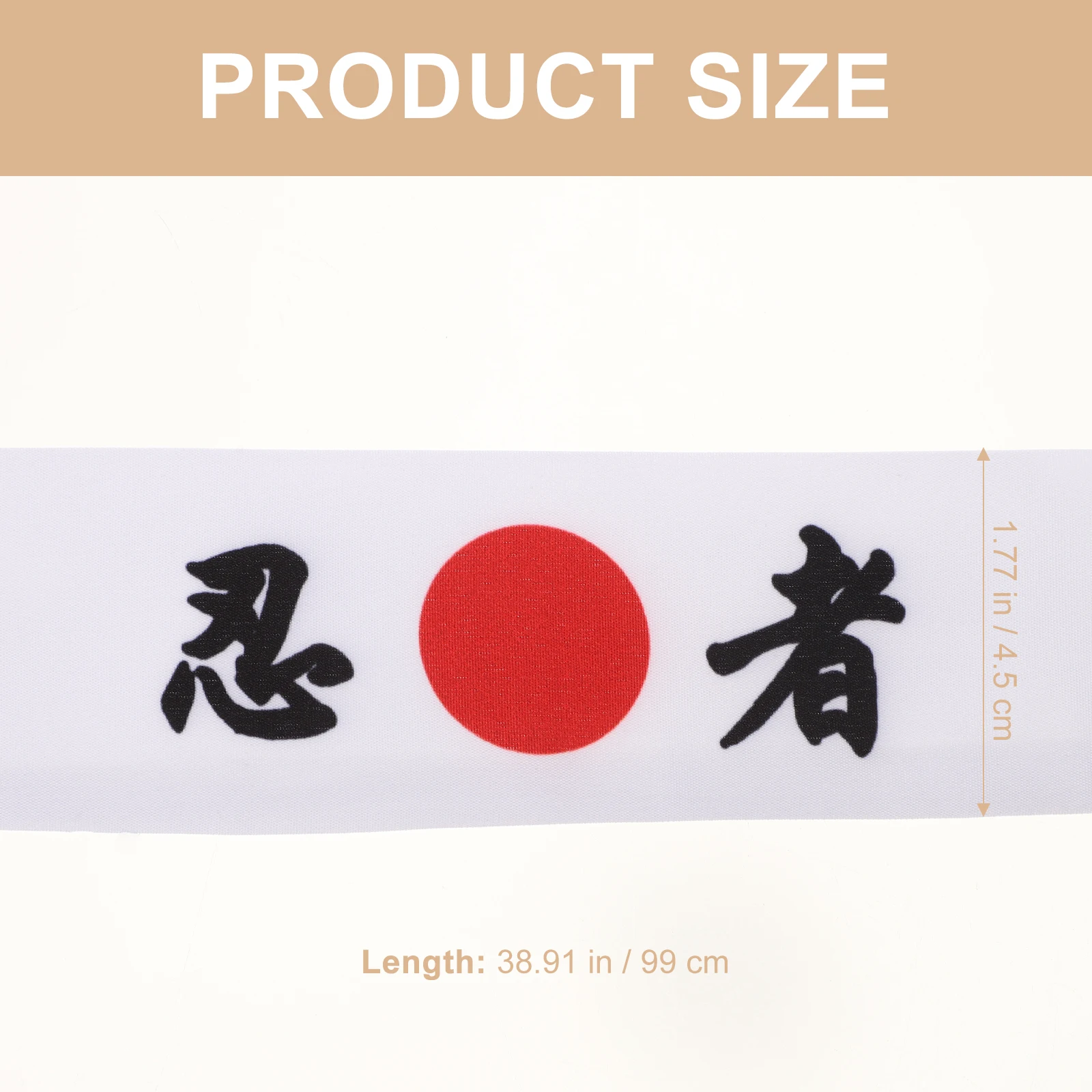 Спортивная повязка на голову для суши шеф-повара белая ободок волос в стиле