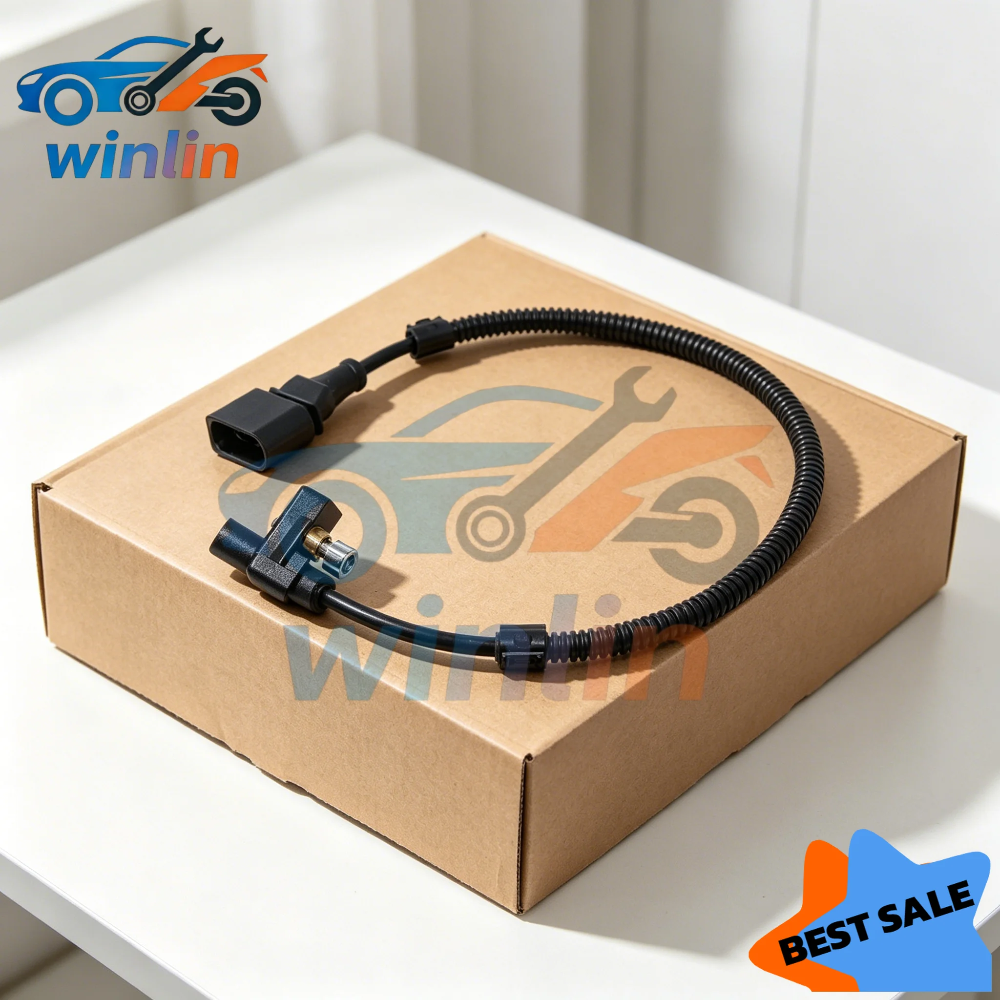 Фото Датчик CKP 030957147S для VW Golf, Polo, Caddy, Seat Arosa 030957147G, новый №1