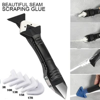 silicone scraper glue remover knife angle beauty crevice spatula tool grout scraper kit 5in1 multifunction coner caulking tool
