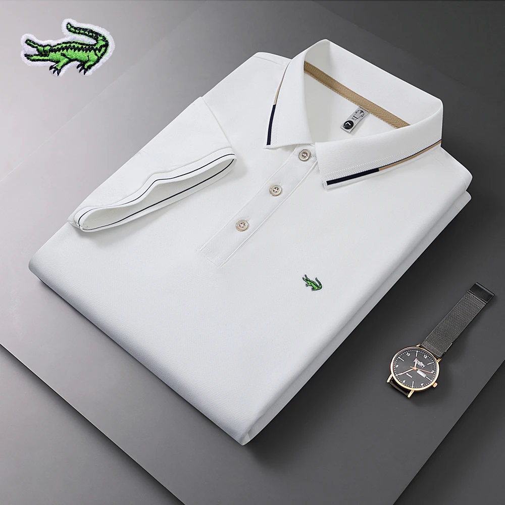 2023 Embroiderey CARTELO Polo Hot Selling Men's Polo Shirt Spring Summer New Business Casual Breathable Lapel Polo Shirt for Men