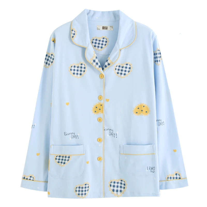 Женские хлопковые пижамы среднего и пожилого возраста. Весенне-осенние цельные