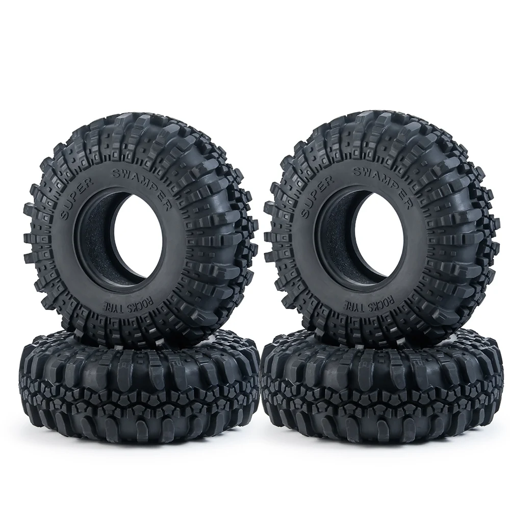 4 Cerchi Con Perline Metalliche 2.2 Per RC Crawler – Wraith, D90, TRX4 1/10, Alluminio Nero - 3