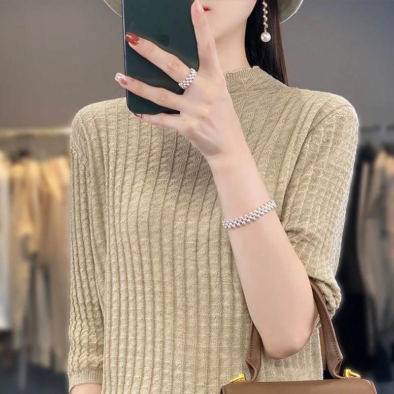 

Women's Summer Short Sleeve Fine Imitation Seamless Wool Knit Slim Fit Pullover Half Sleeve Thin Sweater Tank Tops T-shirt Basic