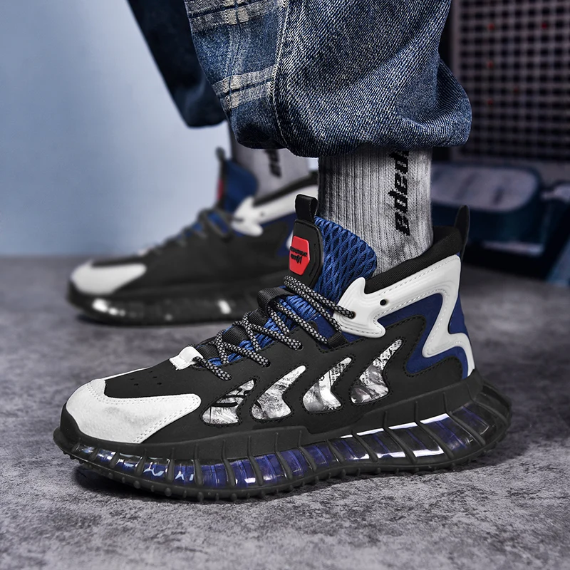 Running shoes luminous coconut youth tide shoes breathable men's casual sports shoes men