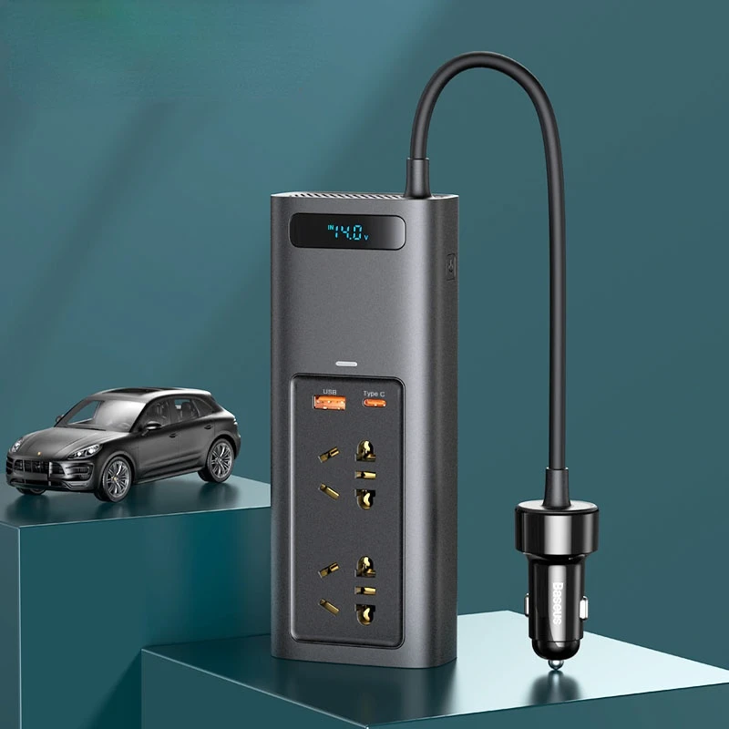 Xiaomi Baseus Car Inverter DC 12V To AC 150V Auto Converter Inversor USB Type C Fast Charging Charger Car Power Adapter Inverter