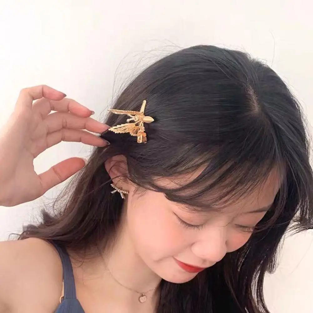 

Korean Bangs Clip Will Move Simulation Hairpin For Women Girl Headdress Duckbill Clip Hold Hair Access T9n0