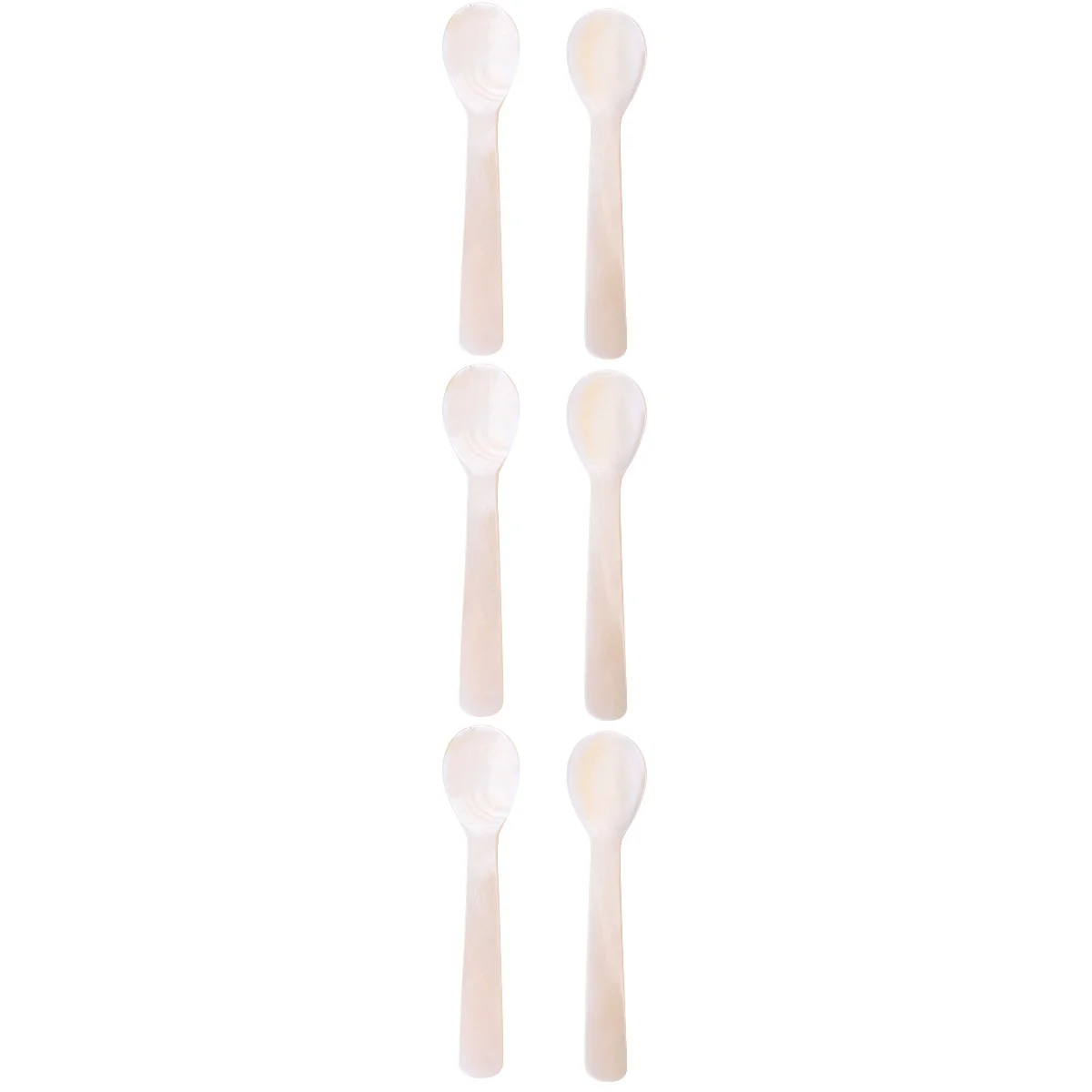 

3x Appetizer Spoons Shell Spoons for Caviar Round Cake Spoons Espresso Teaspoon Dessert Spoon Sugar Spoon