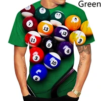 new 3d printed t shirt pool balls billiards printed men women shirt casual shirt funny tees o neck tops