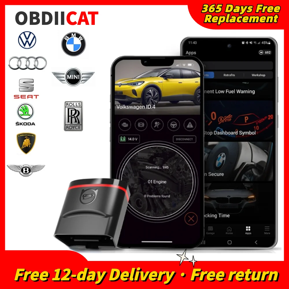 

OBDeleven Nextgen obd11 Pro OBD2 Автоматический сканер Автомобильные инструменты Поддержка IOS + Android для Volkswagen VW Polo Golf/BMW/Audi/Seat/Skoda