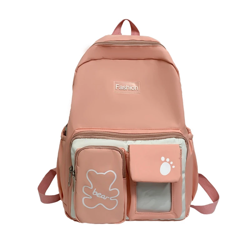 

Модный вместительный дорожный Рюкзак Kawaii на плечо, школьный ранец, водонепроницаемый нейлоновый популярный женский рюкзак для подростков, милый рюкзак для книг для девочек