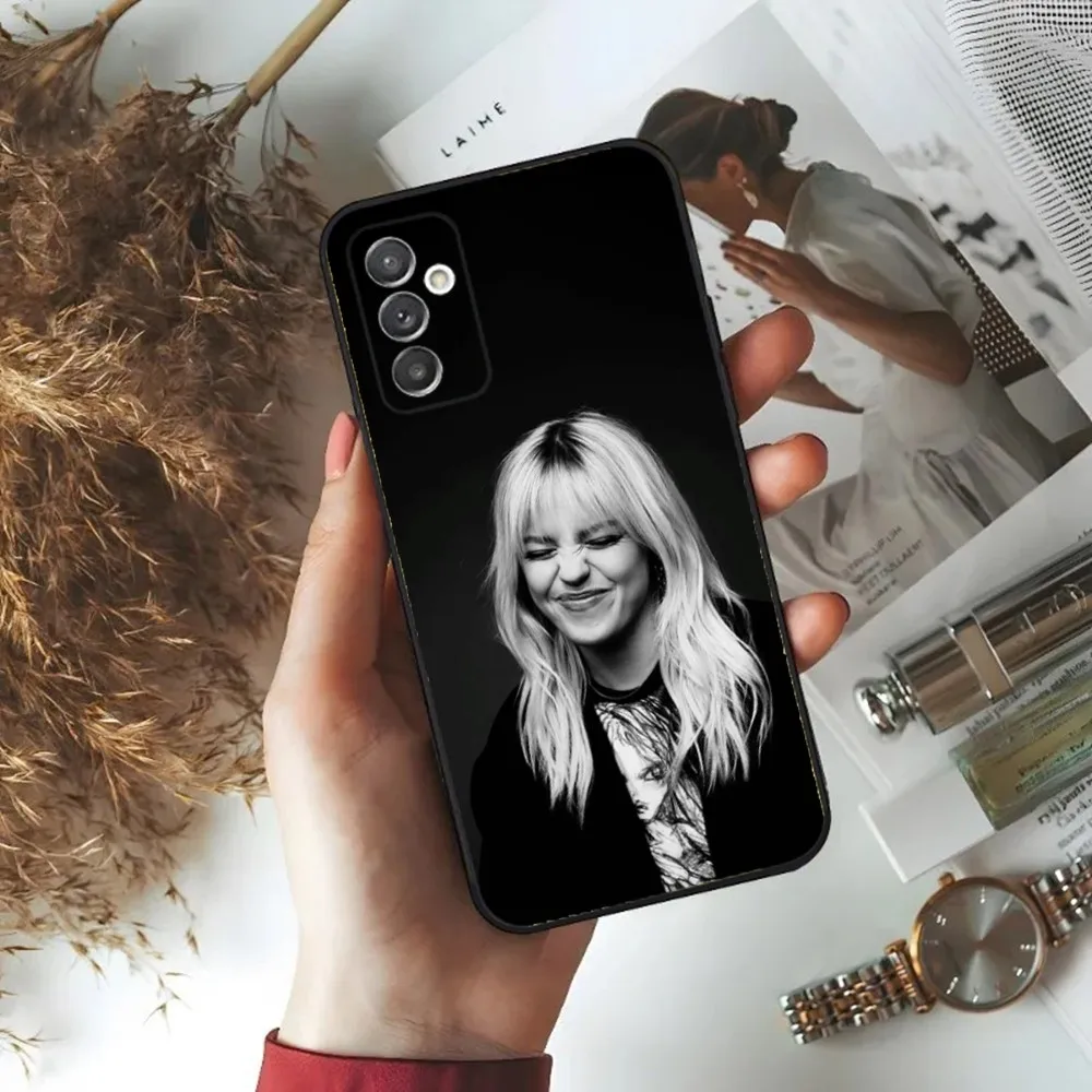 Чехол для телефона Singer R-Renee Rapp Samsung S24 23 22 30 21 10 9 Ultra Plus Lite FE 5G черный мягкий чехол