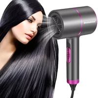 blue ionic hair dryer professional powerful blow dryer barbershop electric hair styling salon equipment 2000w with nozzle