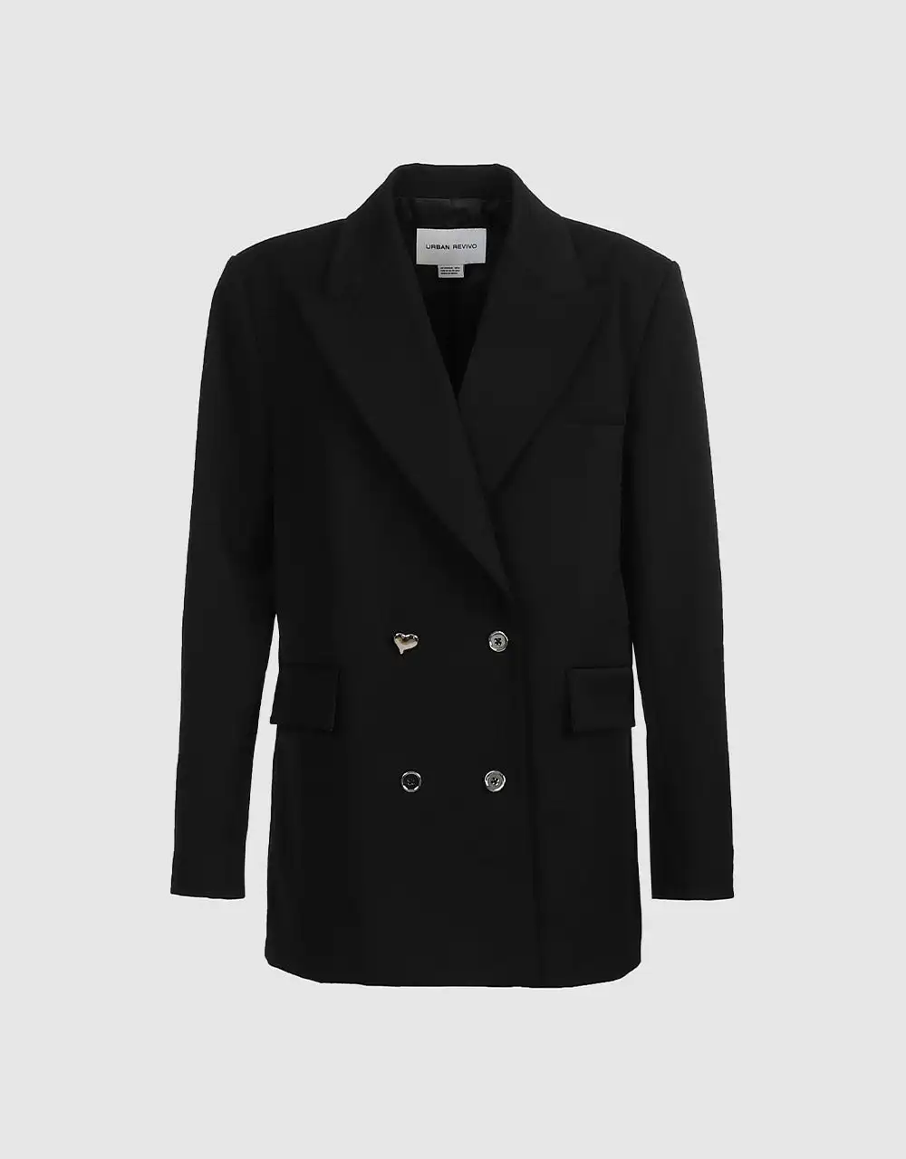 

Plain Double Breasted Blazer