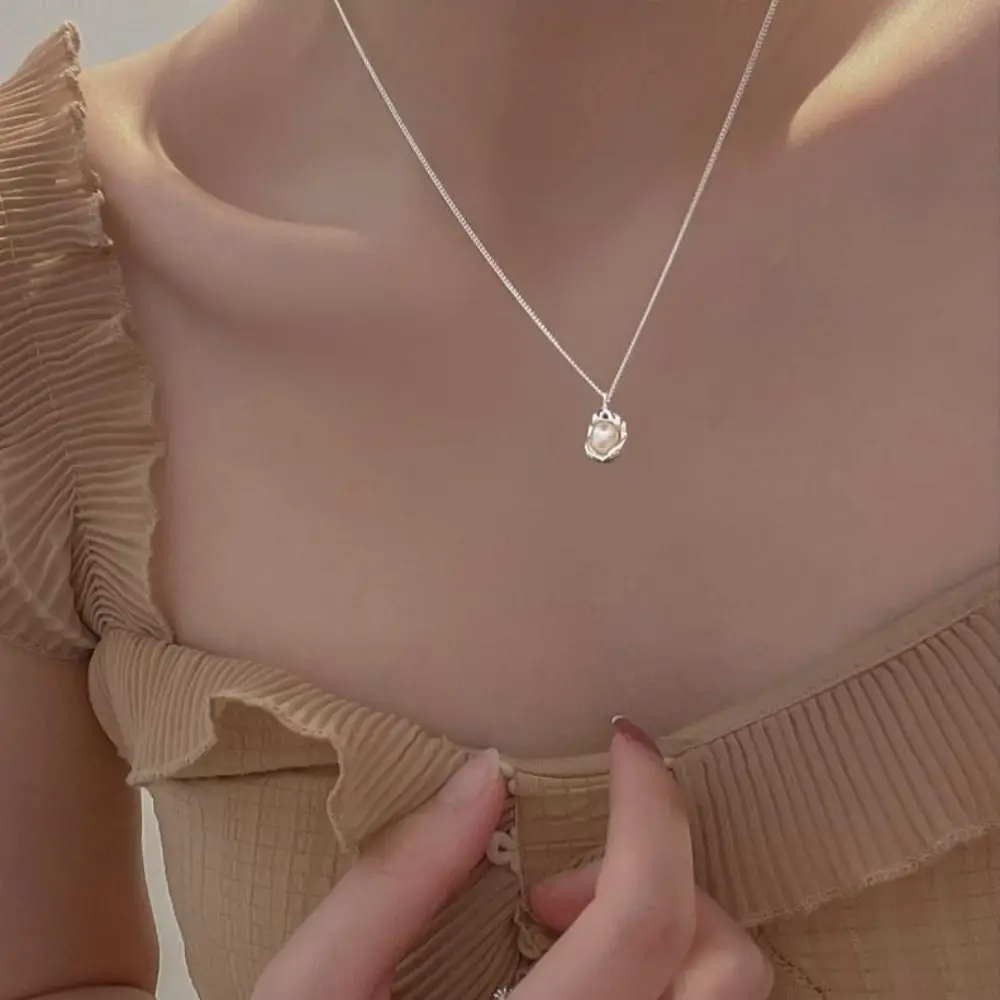 

1 pc Korean Style Pearl Pendant Necklace Trendy Elegant Clavicle Jewelry Accessories Gifts for Women