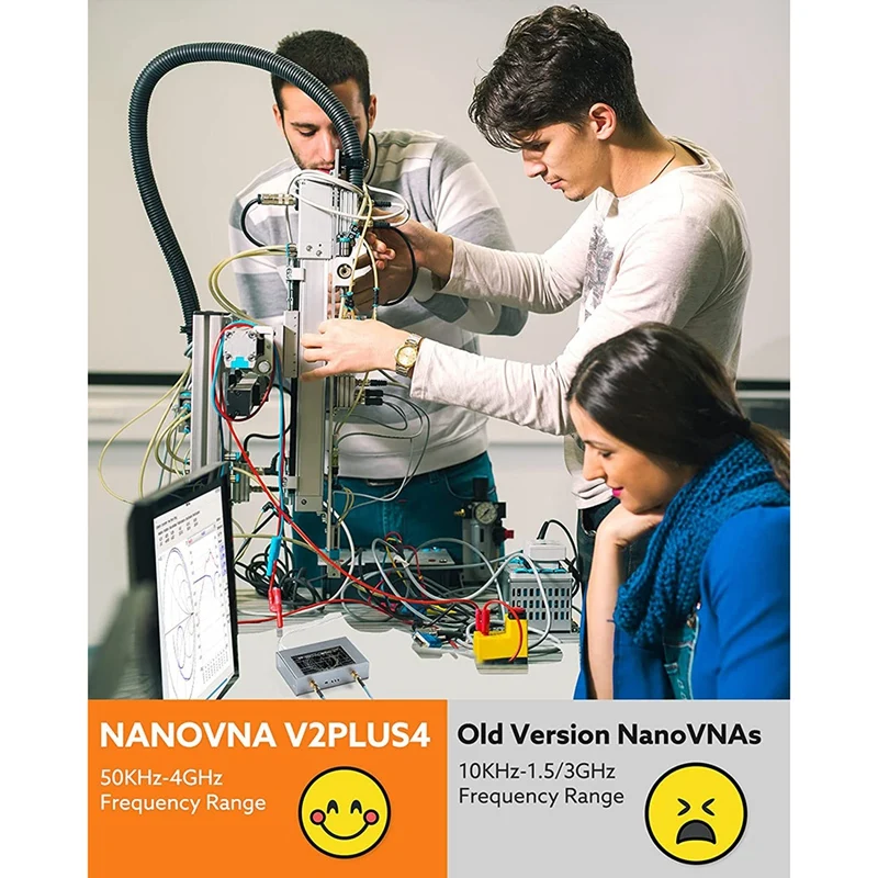 Векторный анализатор сети NanoVNA V2 Plus4 50 кгц-4 ГГц с комплектом радиочастотных