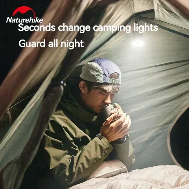 Naturehike Wind Мини-воздушный насос 3 в 1 Многофункциональный надувной насос-лампа 140 г