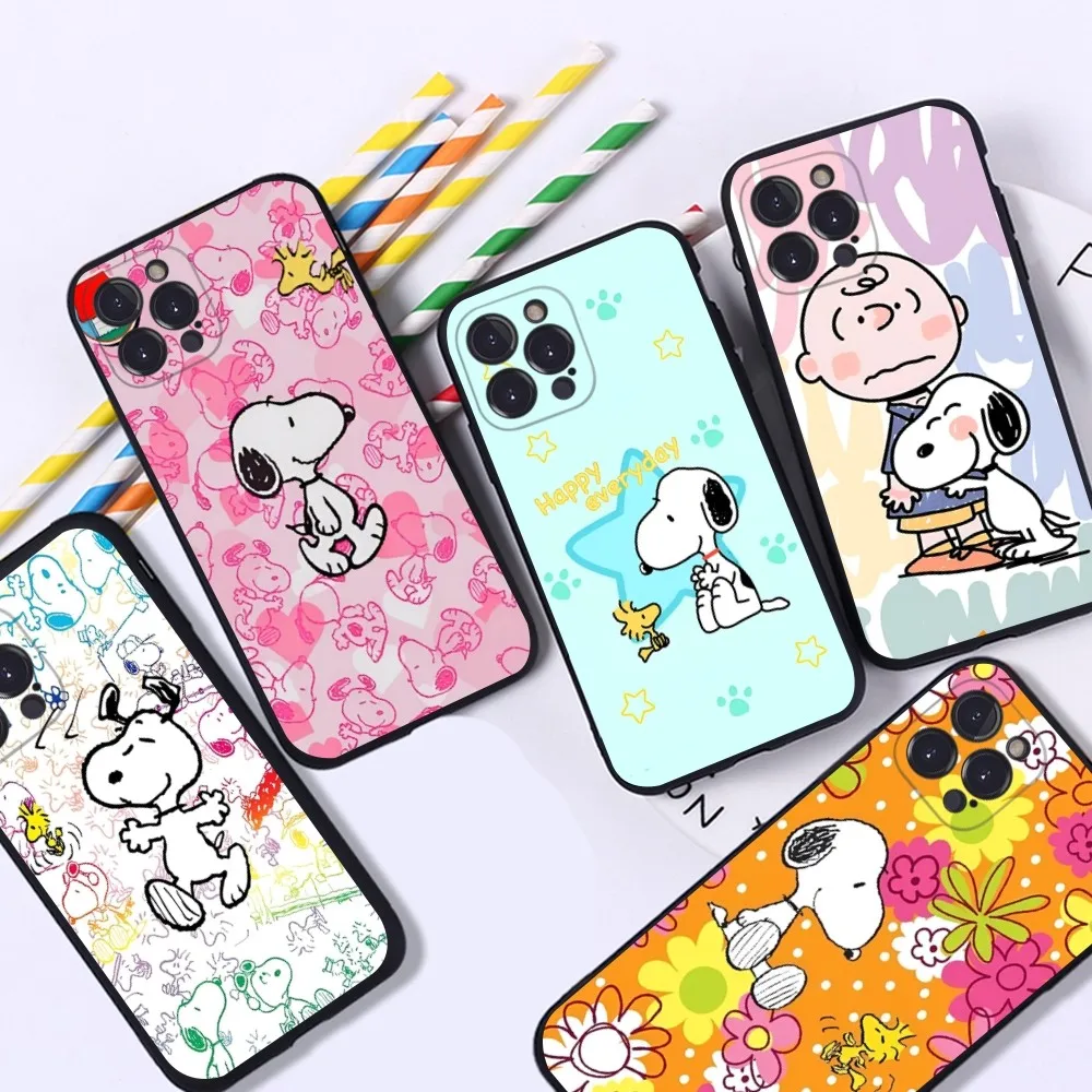 Коврик для мыши с рисунком S-Snoopys-Dog iPhone 15 6 7 8 Plus 11 12 13 14 Pro SE 2020 MAX Mini X XS XR задняя