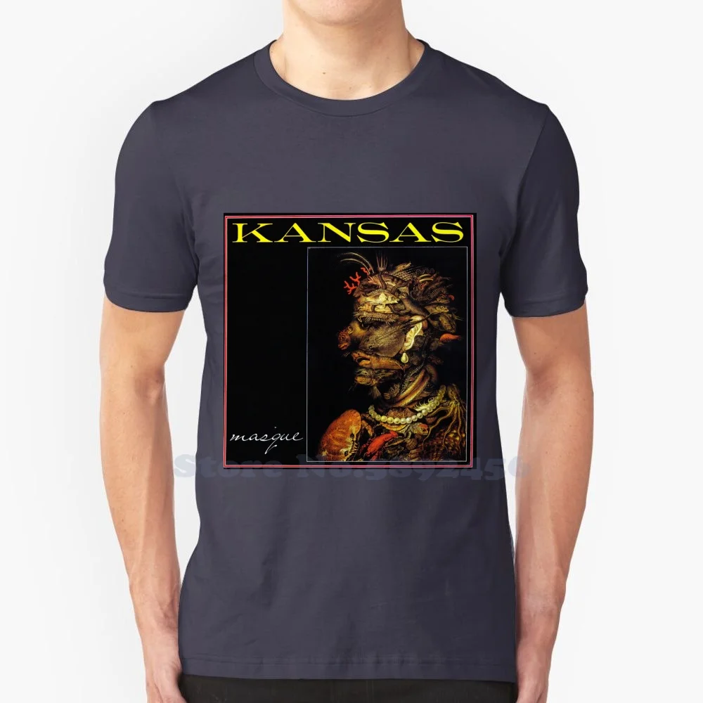100% футболка из чистого хлопка с логотипом Канзаса логотип группы Канзас тур