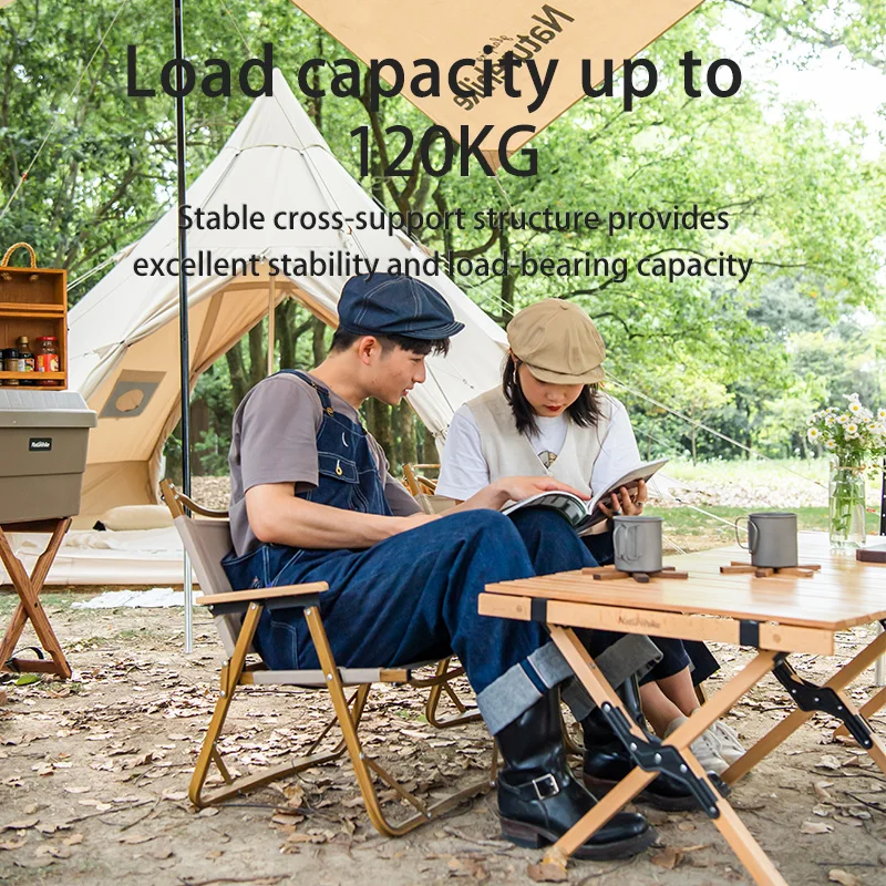 Naturehike Кемпинговый стул Портативный уличный из алюминиевого сплава под дерево