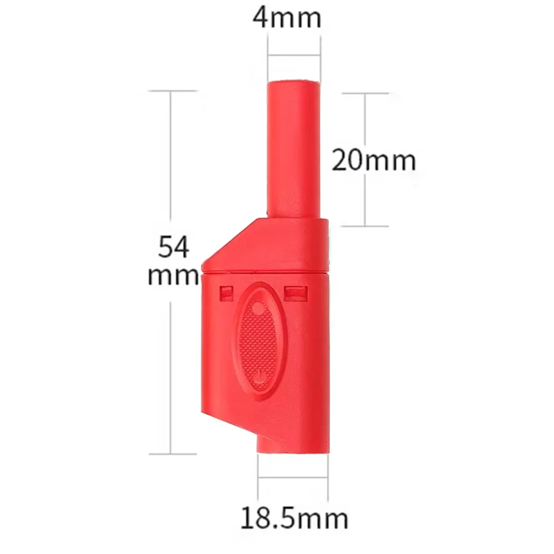 20 шт./4 мм Штекерный выдвижной оболочка Штабелируемый Банановый штекер полностью