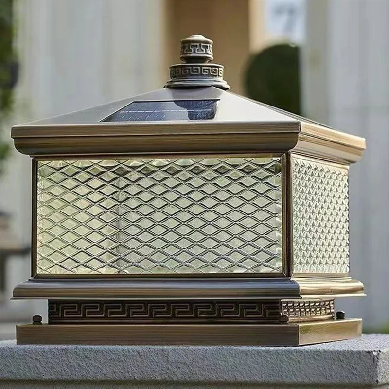 TINNY уличная лампа на солнечной батарее винтажная креативная китайская латунная