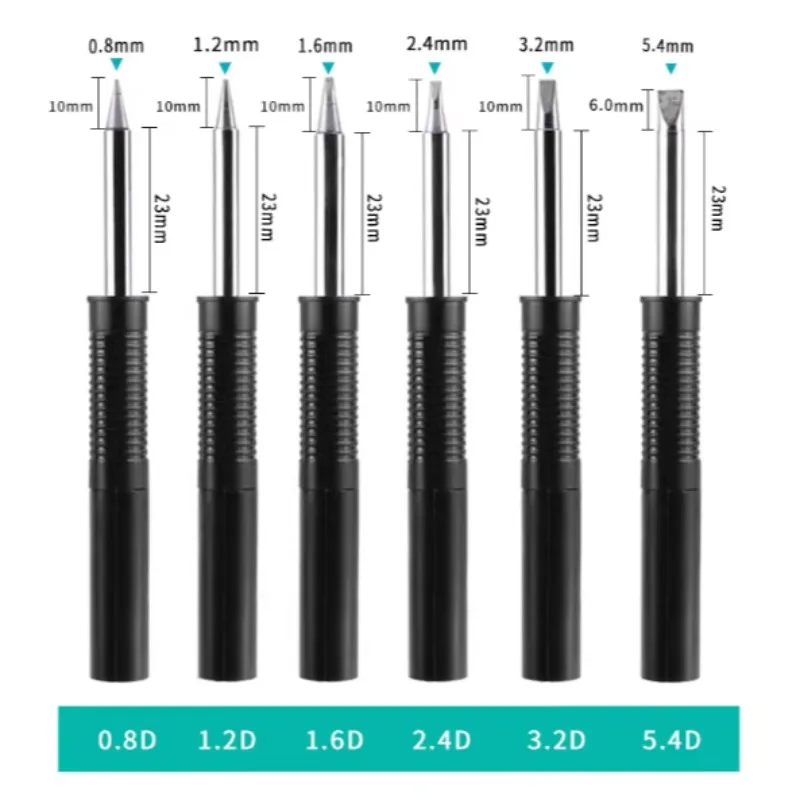 Наконечник для паяльника PX-80RT-5.5K 1BC 2C KU 3BC, совместимый с паяльными станциями G OOT RX-802AS852AS822AS, 5 шт. (art.: 3920d87f58b79) - 3920d87f58b79