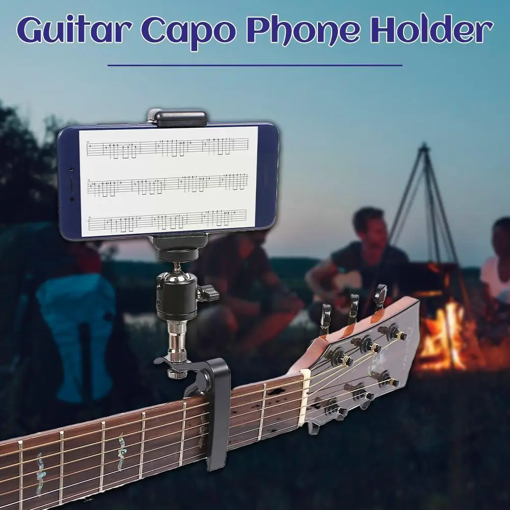 

Guitar Bass Stand Head Clip Holder Mobile Phone Live Ukulele Broadcast Support Bracket Mount Music Sheet Desktop Holder Hea G0N2