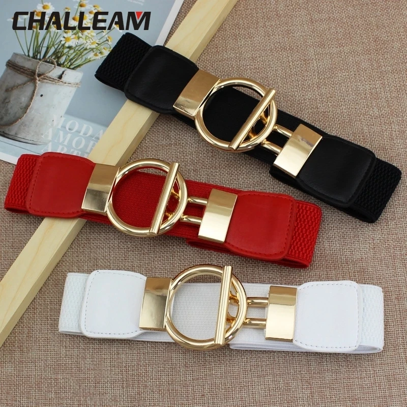 

Ремень женский эластичный на пуговицах, модный простой декоративный пояс для свитера, вечевечерние, x246