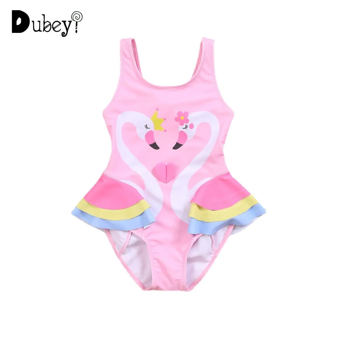 

Детская одежда для плавания для девочек, новый купальник в виде лебедя для маленьких девочек, купальный костюм в виде животных для детей, ми...