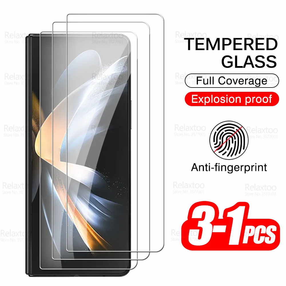 3-1Pcs Protective Tempered Glass For Samsung Galaxy Z Fold 4 Screen Protector Samung ZFold4 Fold4 ZFold 4 5G Safety Cover Film