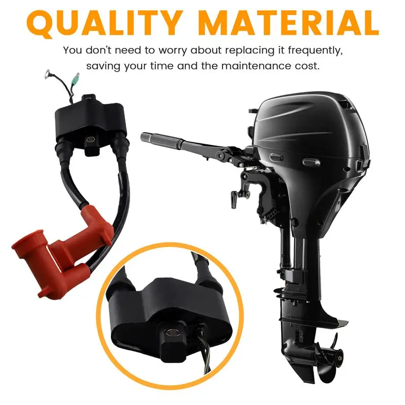 Фото Катушка зажигания для подвесного мотора 339-879147T71 для Mercury Quicksilver 10HP 15HP 20HP, Nissan Tohatsu 3BJ-06040-0 3BJ060400M-A67F №2