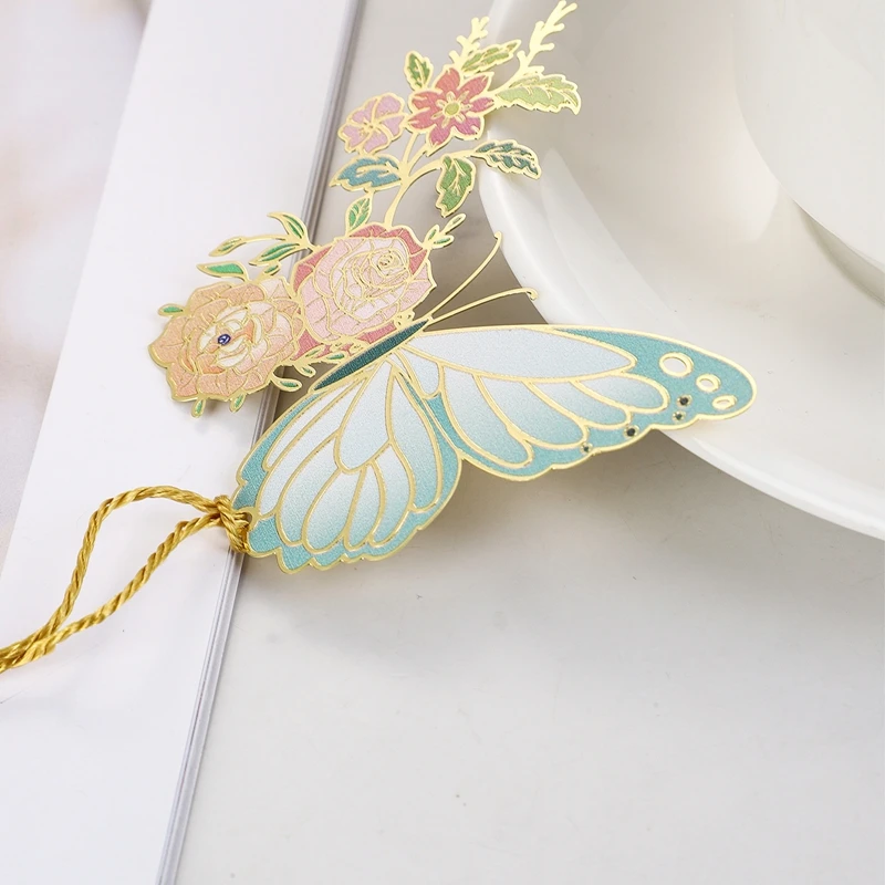 Элегантные Металлические Закладки-бабочки В Форме Цветов И Насекомых С