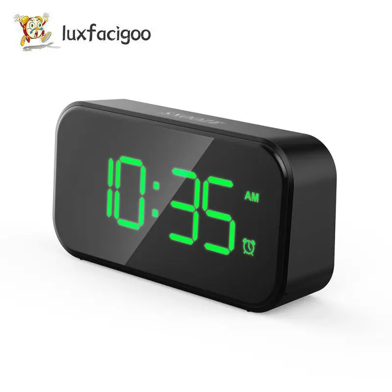 5-inch Digital Alarm Clock Full  Mirror Screen Without Batte