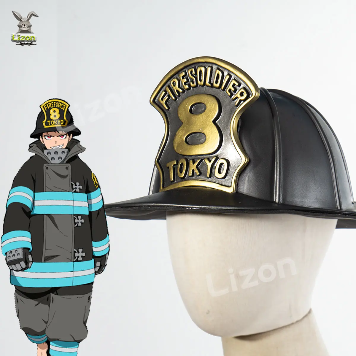

Anime Fire Force Fire Cosplay Solider Hat Gloves Tamaki Kotatsu Shinra Kusakabe Costume Firefighter Uniform Enen No Shouboutai