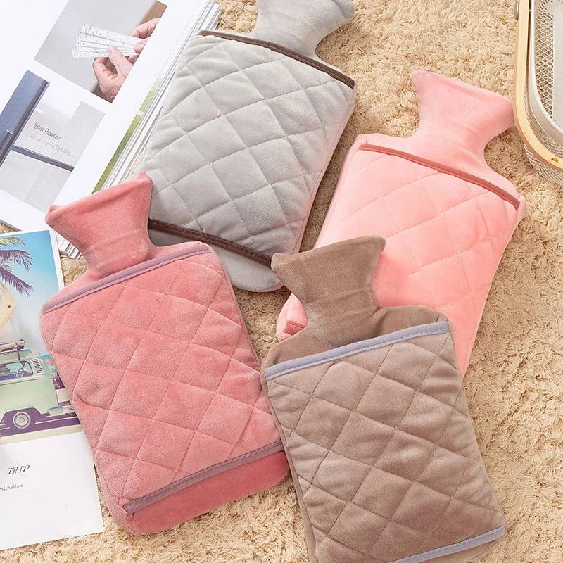 

1000 мл сумка для горячей воды зимняя грелка для рук утолщенная Взрывозащищенная бутылка для горячей воды для живота рук ног сумка для теплой ...