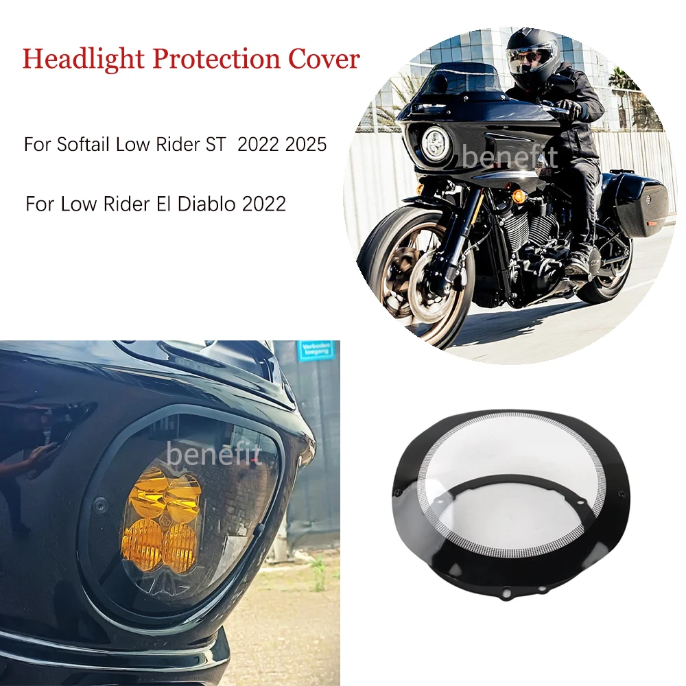 Фото Для Low Rider El Diablo 2022 2022-2025 для Harley Softail Low Rider ST мотоциклетная защитная крышка для фар, обтекатель №2