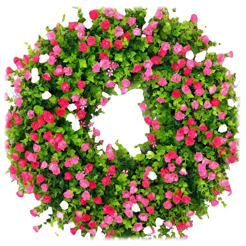 

Flower Wreath Outdoor Wreaths Decorations Colorful Artificial Gypsophila Seasons Festival Party Home Window Decoration Hot Sale