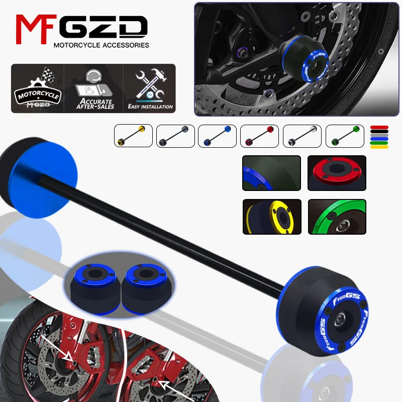 

For BMW F 750GS 2017-2023 Motorcycle Accessories Front Rear Wheel Fork Slider Axle Crash Protector Cap f750gs