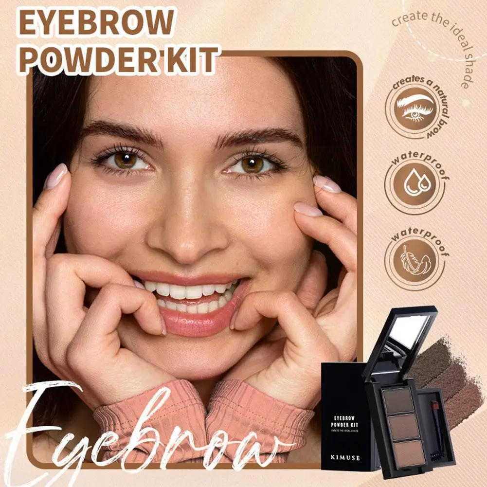 

3 Color Eyebrow Powder Palette Eyebrow Pomade Brow Waterproof Long-lasting Makeup Eyebrow Enhancer For Women Cosmetic Y0M3
