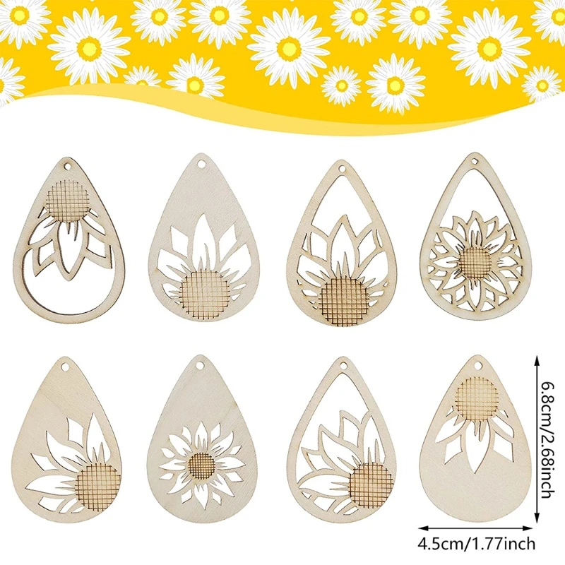 1 комплект деревянные серьги и подвески |