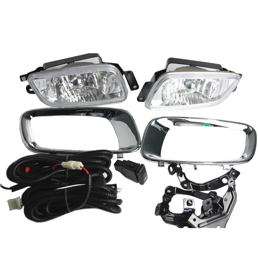 

Black or Chrome 2000-2003 Fog Lights Set for Pajero V73 Front Lamp with Bulb for Montero Wire and Switch V75 V77 Support