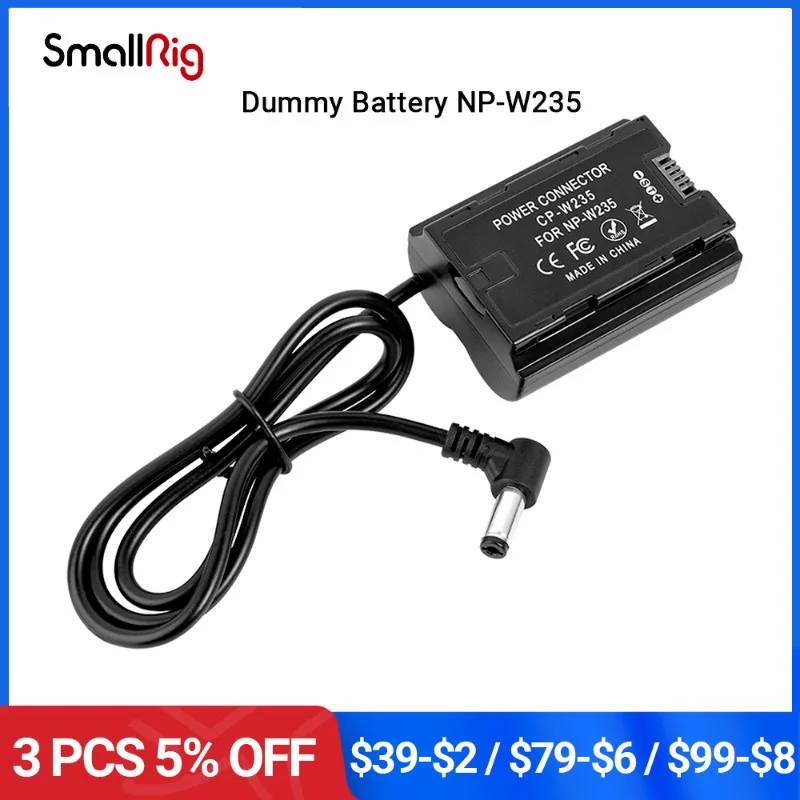 

SmallRig Dummy Battery NP-W235/EN-EL15/DMW-BLF19 for Fujifilm X-T4 Camera 3246/3247/3248