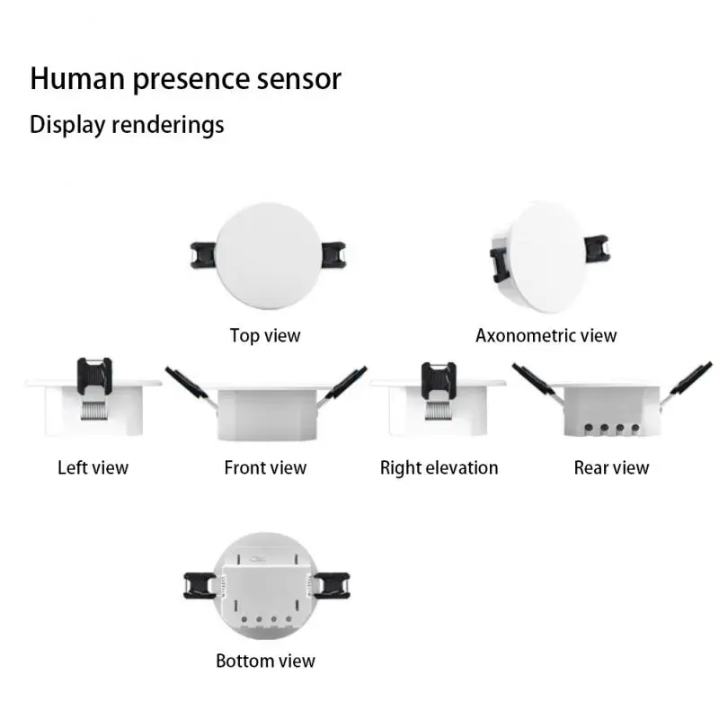 

Tuya ZigBee Smart Human Presence Sensor Micro-motion Detector APP Remote Monitoring Alarm Detection Light Sensor