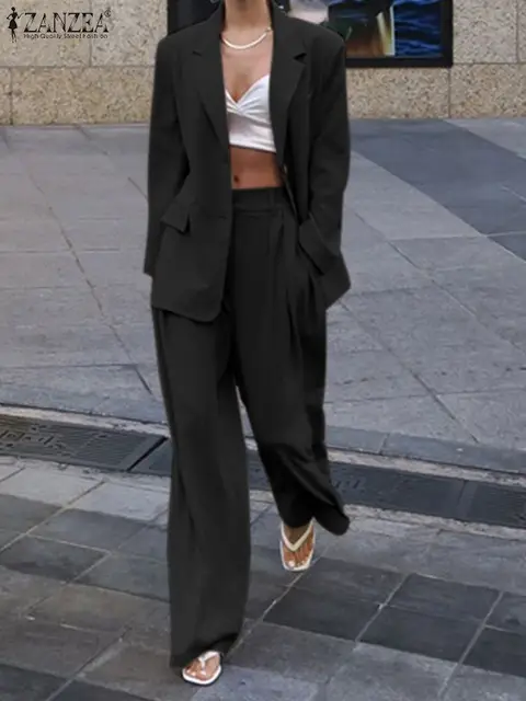 Thin Blazer Slim Trouser Work Suits 