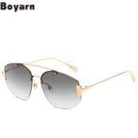 boyarn steampunk trend new same sunglasses new sunglasses street photo versatile sunglasses women