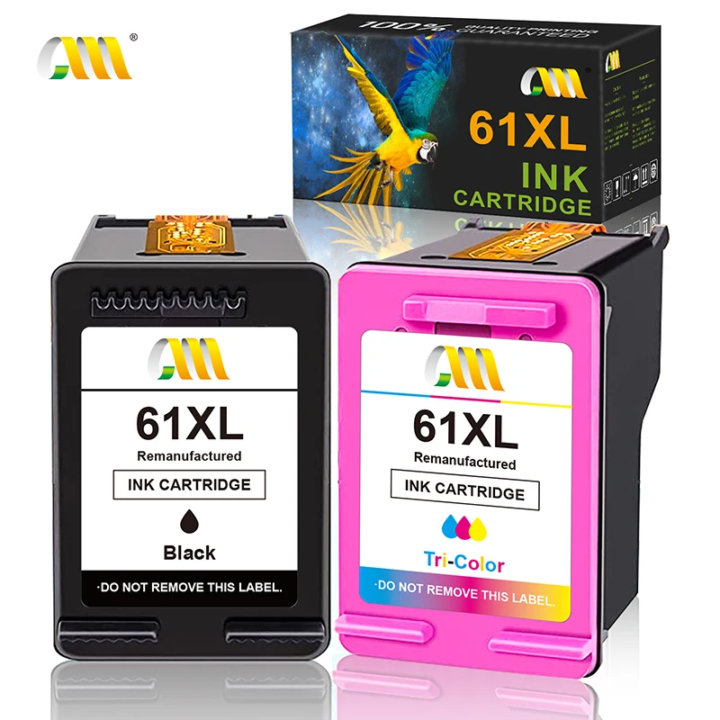 

CMCMCM Remanufactured Ink Cartridges Replacement for HP 61XL 61 XL to Use with Deskjet 1000 1050 1050A 1510 2000 2050 2050A 3000