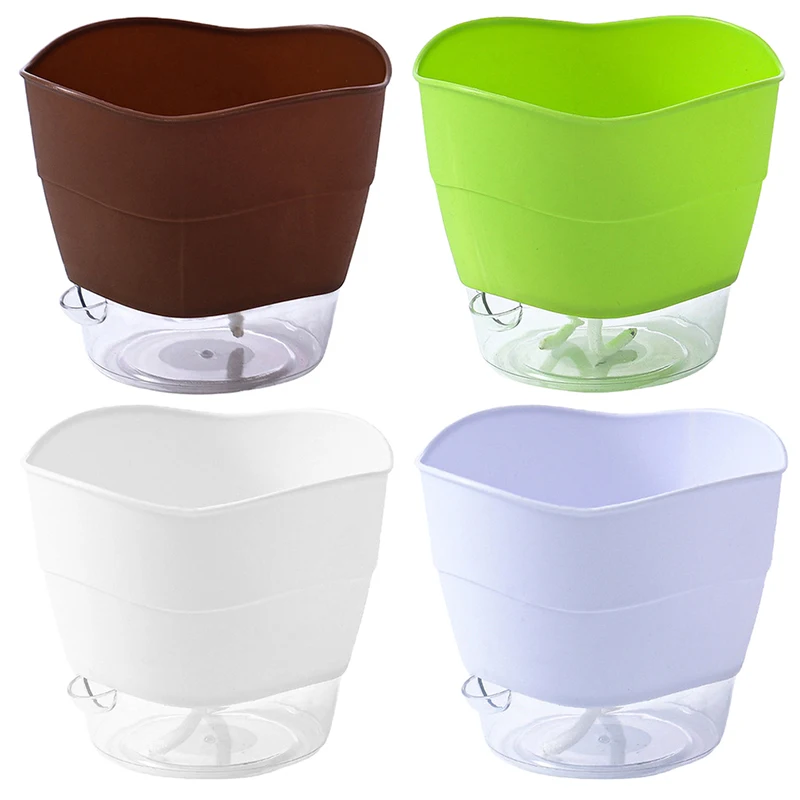 

Flower Pot Multi-use Self Watering PP Partition Layer Detachable Planter Pot For Garden