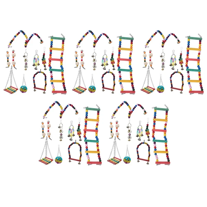 

50 шт./упаковка, подвесные деревянные бусины для попугаев